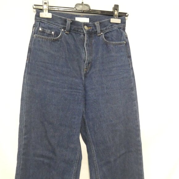 OAT + FORT | size 25 | 100% Cotton | Dark Blue Denim Jeans - Picture 6 of 16